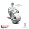 Service Caster 3 Inch Semi Steel Wheel Swivel 1/2 Inch Threaded Stem Caster with Brake SCC SCC-TS20S314-SSS-TLB-121315 - alternate 2